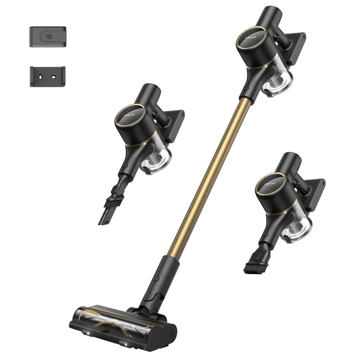 Dreame CleanX W10 Cordless Stick Vacuum, 120AW Strong Suction, 5 Layer Filtration, Celeste LED Illumination, Hard Floor & Carpet Cleaning, 60 Min Battery Life, LED Screen, Versatile Attachments