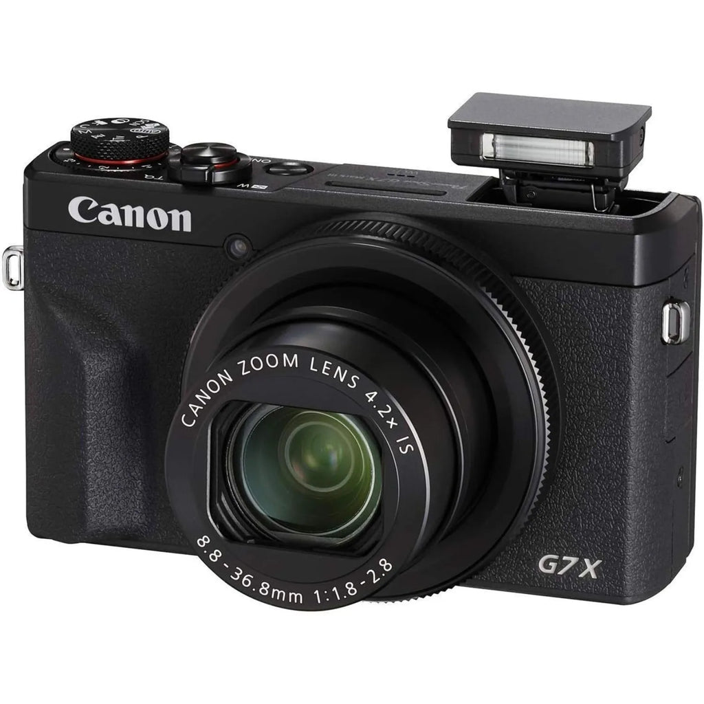 Canon PowerShot G7 X Mark III Digital Camera, 20.1MP 1-inch Sensor, 4K Video, 24-100mm f/1.8-2.8 Lens, Flip Touchscreen, Wi-Fi & Bluetooth, Black