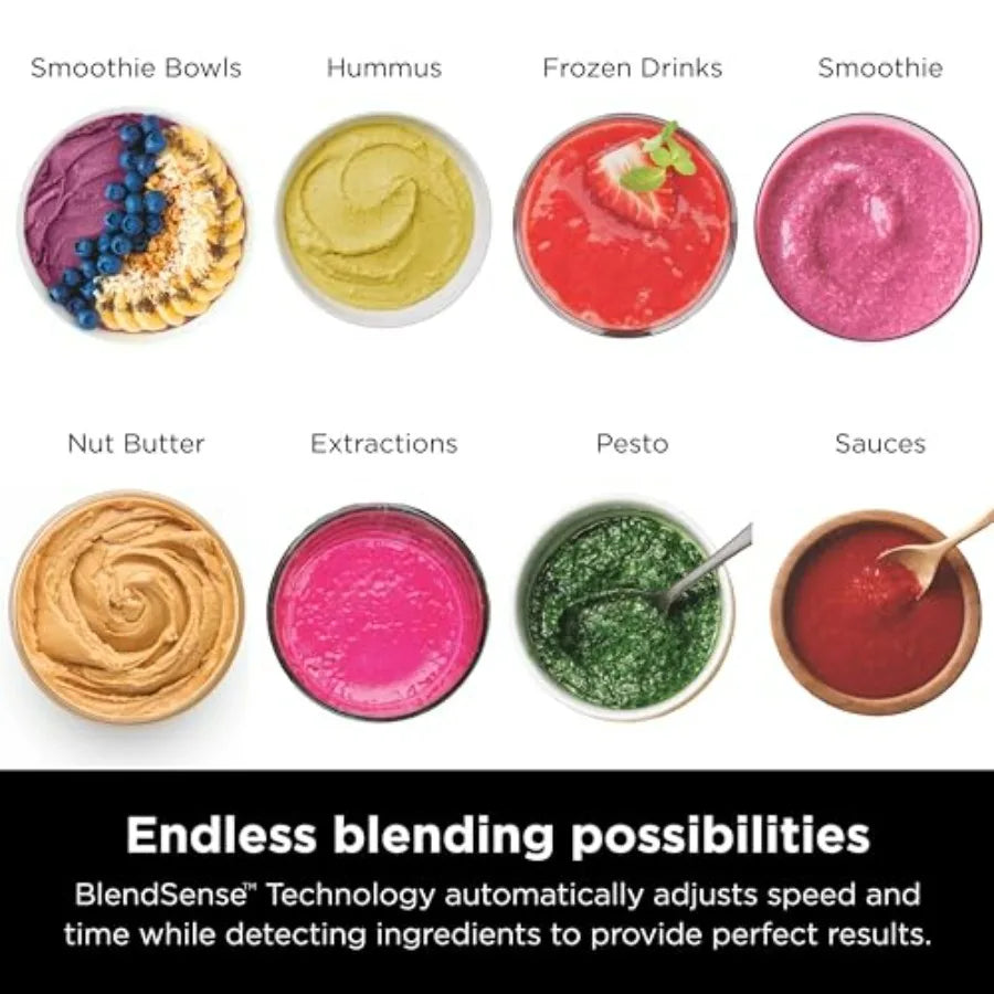 Full-size Blender | Multi-functional Blender | Perfect for Making Smoothies, Cold Drinks, Milkshakes, and Even Chopping Vegetables | BlendSense™ Intelligent Blending Technology | 72-ounce Blending Cup | 1800 Peak Power