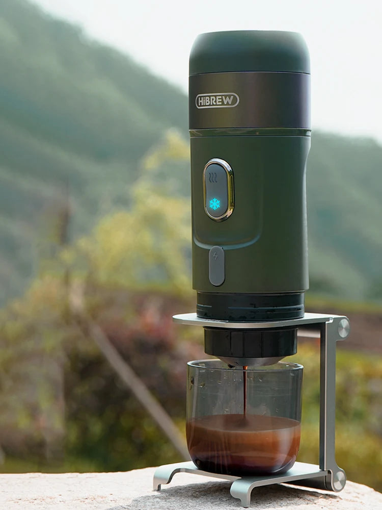 HiBREW Wireless Electric Portable Espresso Coffee Machine for Car & Home Camping Coffee Maker Fit Nespresso Dolce Capsule Powder