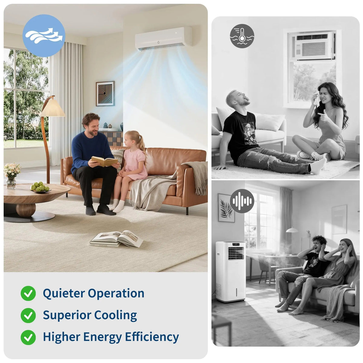 9000 BTU 19 SEER2 Energy Efficient Mini Split Ductless Air Conditioner And Heat Pump Inverter Wall Mounted Cools And Heats 450 Sq Ft Low Noise 115V With Complete Installation Kit