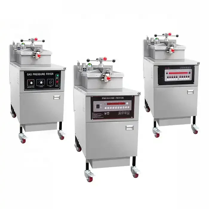 25L Electric Pressure Deep Fryer Stainless Steel Commercial Fryer Machine for KFC‑Style Fried Chicken Duck Restaurant Use
