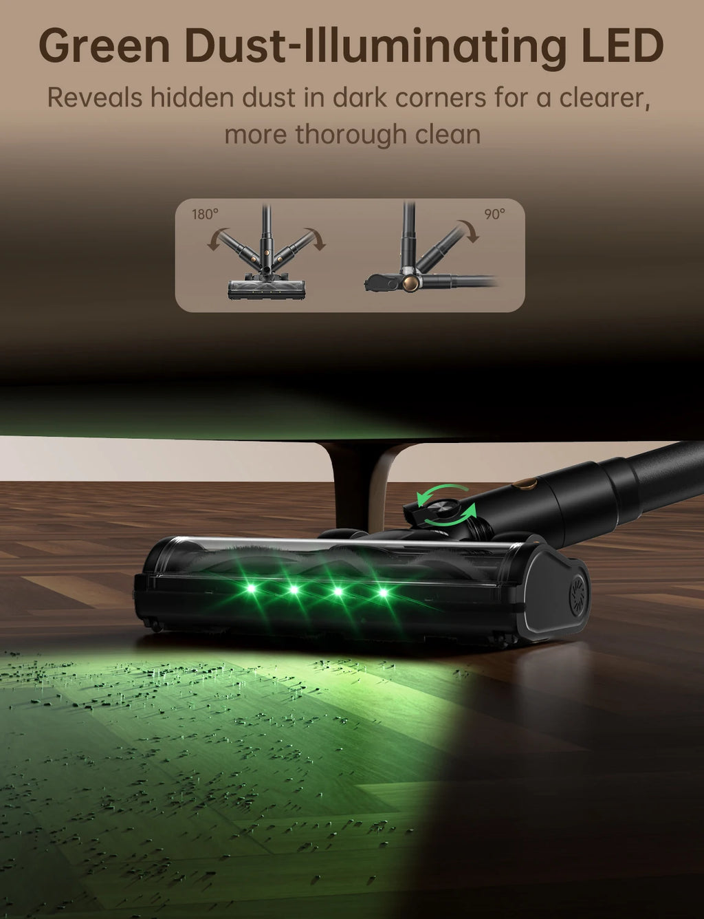 Cordless Vacuum Cleaner 600W/58KPa, Self-Standing Stick Vacuum with 65-Min Runtime & Removable Battery, Self-Cleaning Filtration, Tangle-Free for Pet Hair, Carpets, Hard Floors & Everyday Cleaning