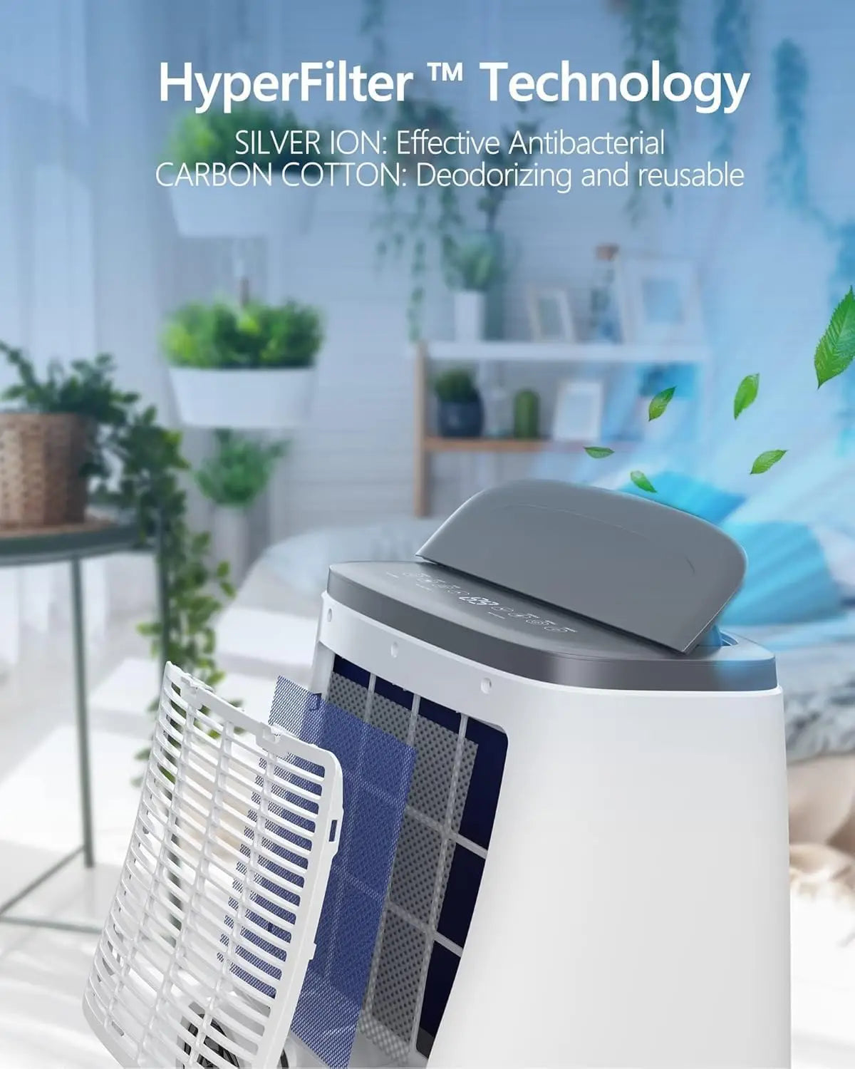 14,000 BTU High Quality Smart Home Portable AC Air Conditioner 3-in-1 Portable Air Conditioner with Cooling for Home office Living room 24H Timer
