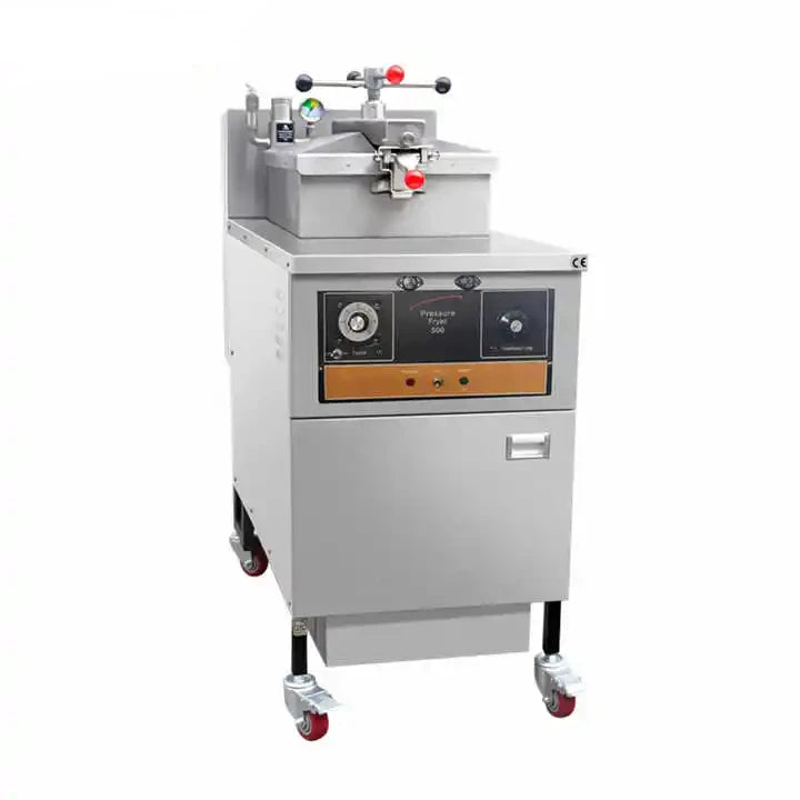 25L Electric Pressure Deep Fryer Stainless Steel Commercial Fryer Machine for KFC‑Style Fried Chicken Duck Restaurant Use
