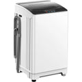 18lbs Portable Washing hine, Laundry Washer, 2.4 Cu.t, White | ully Automatic, Energy Saving, StainlSteel Tub, Drain Pump, 10 Wa