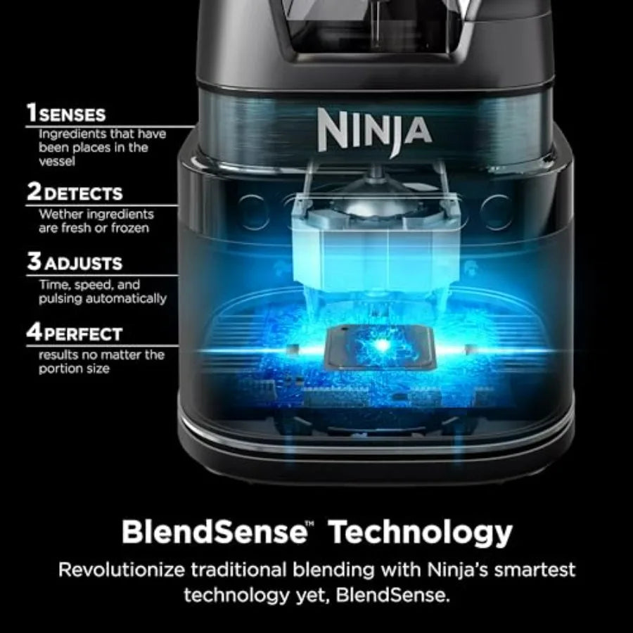 Full-size Blender | Multi-functional Blender | Perfect for Making Smoothies, Cold Drinks, Milkshakes, and Even Chopping Vegetables | BlendSense™ Intelligent Blending Technology | 72-ounce Blending Cup | 1800 Peak Power