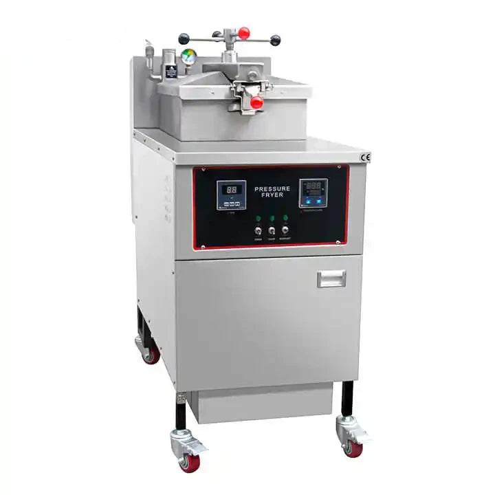 25L Electric Pressure Deep Fryer Stainless Steel Commercial Fryer Machine for KFC‑Style Fried Chicken Duck Restaurant Use