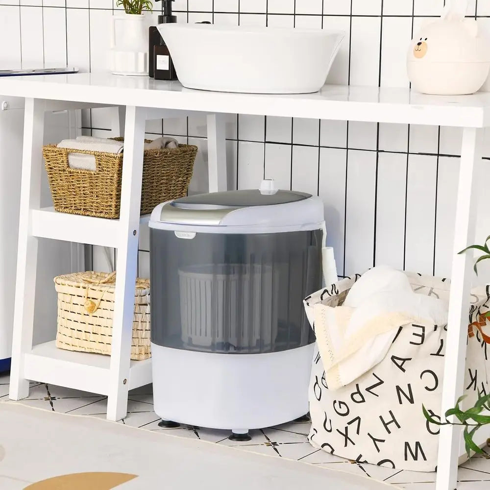 Portable Mini Washing hine, Clothes Washer and Spinner Combo, 5.5 LBS acity, Small Compact Laundry Washer or Aparent Dorm RV (Gr