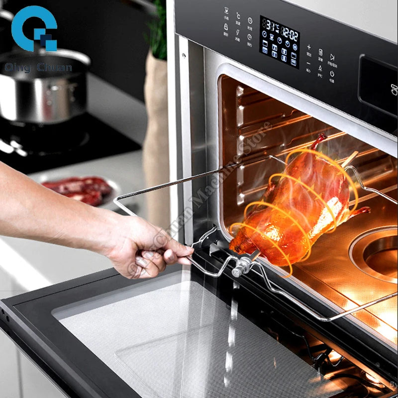 Steaming Baking Machine 60L Embedded Steaming Oven Electric Steaming Box Oven Household Large Capacity Steaming Baking Machine